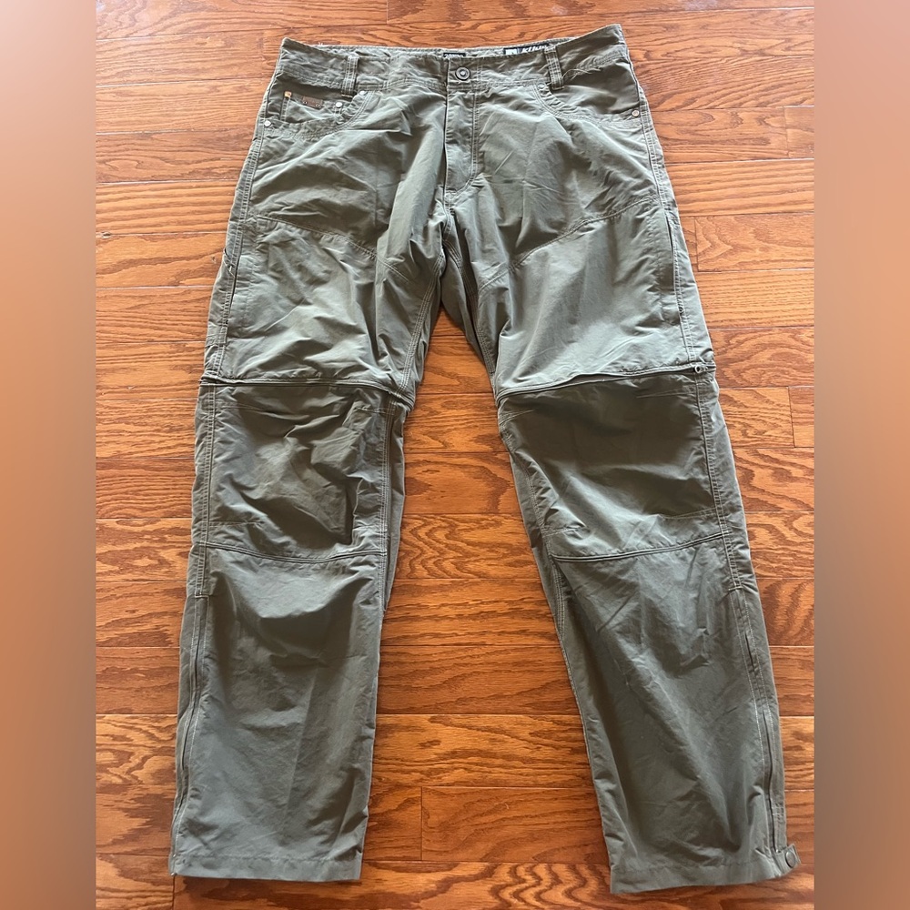 Kuhl Liberator Stealth Liberator Convertible Pant Men Green Hiking Zip Off 36x31
